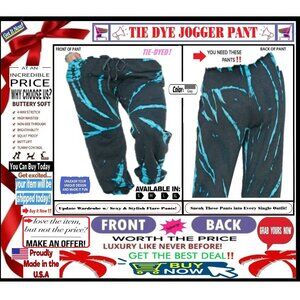 🛑 BULLY Unisex JOGGER ➕🆒 TRACK PANT Elastic Waist Tie Dye SWEATS 💸BUY NOW‼️🟢